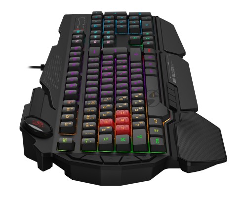 Клавиатура A4Tech Bloody B310N черный USB Multimedia for gamer LED (подставка для запястий) (B310N)
