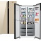 Холодильник Weissgauff Premium Wsbs 590 BeG NoFrost Inverter Premium 2-хкамерн. бежевый глянц.