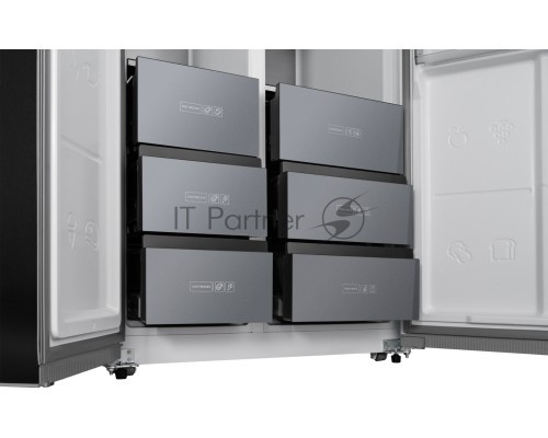 Холодильник Weissgauff Premium Wsbs 590 BeG NoFrost Inverter Premium 2-хкамерн. бежевый глянц.