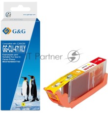 Картридж струйный G&G GG-CLI-471XLY желтый (10.8мл) для Canon TS5040/MG5740/MG6840/MG7740