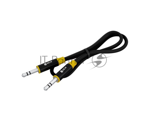 Кабель GCR 0.5m аудио jack 3.5mm/jack 3.5mm черный, AL case черный, желтая окантовка, M/M, GCR-54754 Кабель GCR 0.5m аудио jack 3.5mm/jack 3.5mm черный, AL case черный, желтая окантовка, M/M, GCR-54754