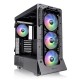 Компьютерный корпус Thermaltake Ceres 500 TG ARGB черный без БП ATX 4x140mm 2xUSB3.0 1xUSB3.1 audio bott PSU