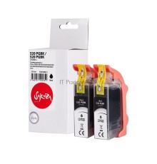 Набор струйных картриджей Sakura 2932B012 (520 PG Black / 520 PG Black) для Canon, черный, 16*2 мл., 340 к.