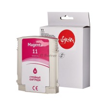 Струйный картридж Sakura C4837A (№11 Magenta) для HP, пурпурный, 29 мл., 2000 к.