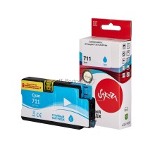 Струйный картридж Sakura CZ130A (№711 Cyan) для HP, голубой, 26 мл.