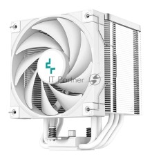 Кулер DEEPCOOL AK500 WH LGA20XX/1700/1200/115X/AM5/AM4 (9шт/кор, TDP 240W, PWM, Fan 120mm, 5 тепл. Трубок, Copper Base, белый) RET