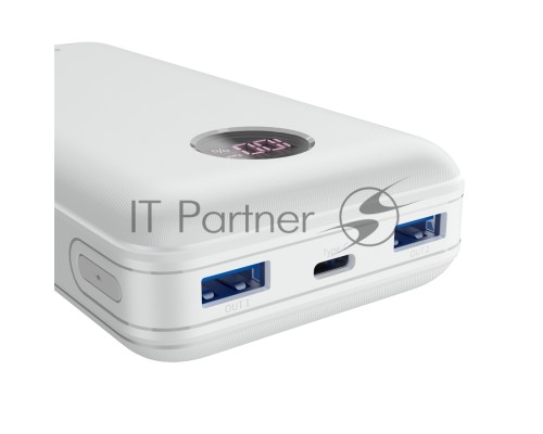 Внешний аккумулятор CANYON  PB-2002 Power bank 20000mAh Li-poly battery, Input Type-C 5V3A,9V2A,18W  , Output Type-C：5V3A,9V2.2A,12V1.5A,20W, Output USBA1/USBA2：5V3A,5V/4.5A,4.5V/5A,9V2A,12V1.5A,22.5W147.5*69*28.6mm, 0.437g , cable  Type C, white