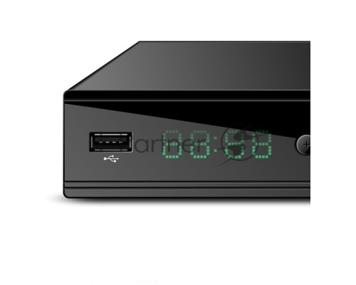 Ресивер эфирный цифровой DVB-T2/C HD HD-350 металл, дисплей DOLBY DIGITAL, HEVC Сигнал Electronics