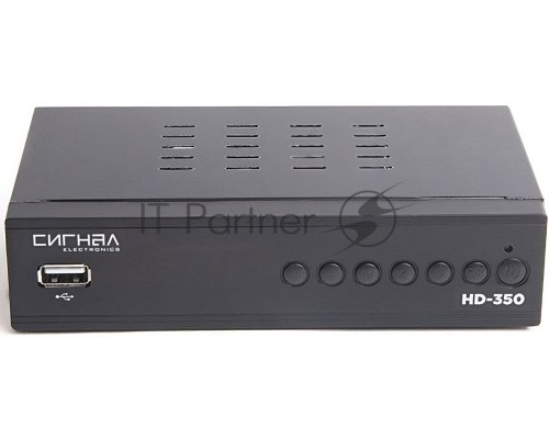 Ресивер эфирный цифровой DVB-T2/C HD HD-350 металл, дисплей DOLBY DIGITAL, HEVC Сигнал Electronics
