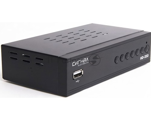 Ресивер эфирный цифровой DVB-T2/C HD HD-350 металл, дисплей DOLBY DIGITAL, HEVC Сигнал Electronics