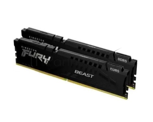 Оперативная память Kingston 16GB DDR5 6000 DIMM FURY Beast RGB EXPO Gaming Memory KF560C36BBEAK2-16 Non-ECC,  CL36 , 1.35V, (Kit of 2) 1RX16 36-38-38  288-pin 16Gbit, RTL