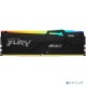 Оперативная память Kingston 16GB DDR5 5200 DIMM FURYRGB  Beast Black XMP Gaming Memory KF552C40BBA-16 Non-ECC, CL40, 1.25V, 1RX8 40-40-40  288-pin 16Gbit, RTL
