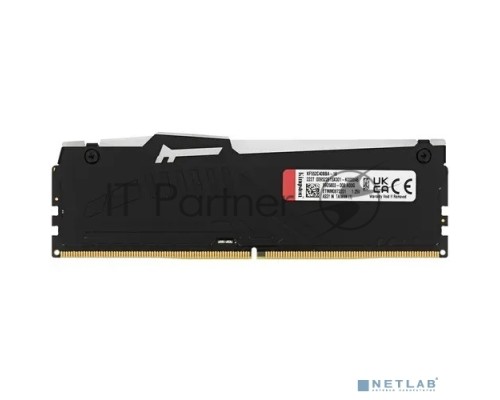 Оперативная память Kingston 16GB DDR5 5200 DIMM FURYRGB  Beast Black XMP Gaming Memory KF552C40BBA-16 Non-ECC, CL40, 1.25V, 1RX8 40-40-40  288-pin 16Gbit, RTL