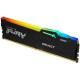 Оперативная память Kingston 16GB DDR5 5200 DIMM FURYRGB  Beast Black XMP Gaming Memory KF552C40BBA-16 Non-ECC, CL40, 1.25V, 1RX8 40-40-40  288-pin 16Gbit, RTL