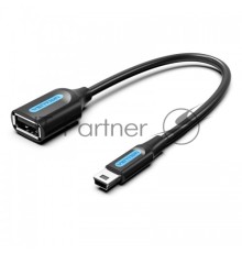Адаптер переходник Vention OTG USB 2.0 AF/mini B 5pin - 0.15м