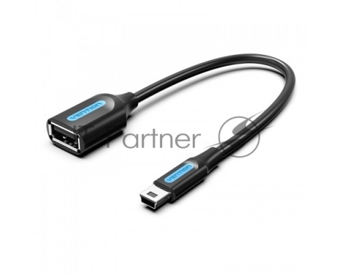 Адаптер переходник Vention OTG USB 2.0 AF/mini B 5pin - 0.15м