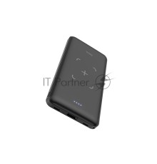 Внешний аккумулятор Powerbank HOCO J50 Surf, с беспроводной зарядкой, 2A, 10000 mAh, черный