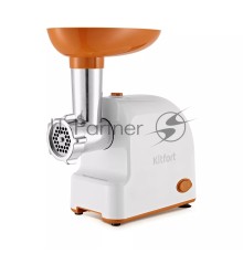 Мясорубка Kitfort КТ-2113-1 1000Вт белый/оранжевый