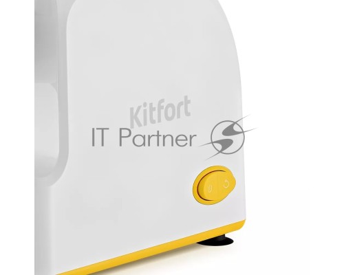 Мясорубка Kitfort КТ-2113-2 1000Вт белый/желтый