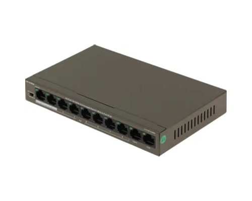 [Сетевое оборудование] IP-COM F1110P-8-63W Коммутатор PoE неуправляемый 10-Ports 10/100 Mbps Base-TX / 8-Ports PoE (PoE бюджет 58W)