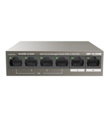IP-COM G2206P-4-63W Коммутатор PoE управляемый  6-Ports 10/100/1000 Base-T + 2-Ports 1000 Base-X SFP (2-Ports uplink) / 4-Ports PoE (PoE бюджет 58W)