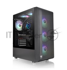 Компьютерный корпус Thermaltake S200 TG ARGB CA-1X2-00M1WN-00 /Black/Win/SPCC/Tempered Glass*1/120mm ARGB Lite Fan*3/Brown Box