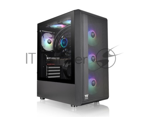 Компьютерный корпус Thermaltake S200 TG ARGB CA-1X2-00M1WN-00 /Black/Win/SPCC/Tempered Glass*1/120mm ARGB Lite Fan*3/Brown Box Компьютерный корпус Thermaltake S200 TG ARGB CA-1X2-00M1WN-00 /Black/Win/SPCC/Tempered Glass*1/120mm ARGB Lite Fan*3/Brown Box