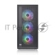 Компьютерный корпус Thermaltake S200 TG ARGB CA-1X2-00M1WN-00 /Black/Win/SPCC/Tempered Glass*1/120mm ARGB Lite Fan*3/Brown Box