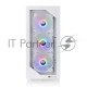 Корпус Thermaltake View 200 TG ARGB Snow CA-1X3-00M6WN-00 /White/Win/SPCC/Tempered Glass*1/120mm ARGB Lite Fan*3/Brown Box