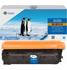 Картридж лазерный G&G 212X GG-W2121X голубой (10000стр.) для HP Color LJ M554/M555/578 Enterprise