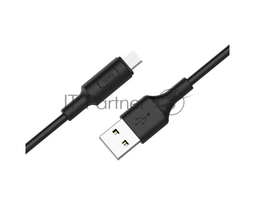 Кабель USB HOCO X25 Soarer для Micro USB, 2А, длина 1м, белый