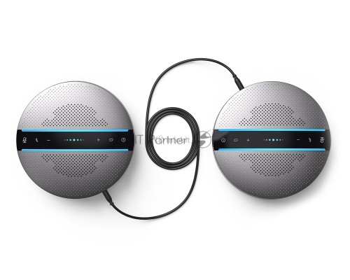 Спикерфон Infobit [iSpeaker M400] Всенаправленный USB-спикерфон. Охват 5 метров на 360 градусов. Подключение по USB + Bluetooth + Dongle, для помещений до 30 кв.м. Подкл. daisy chain.