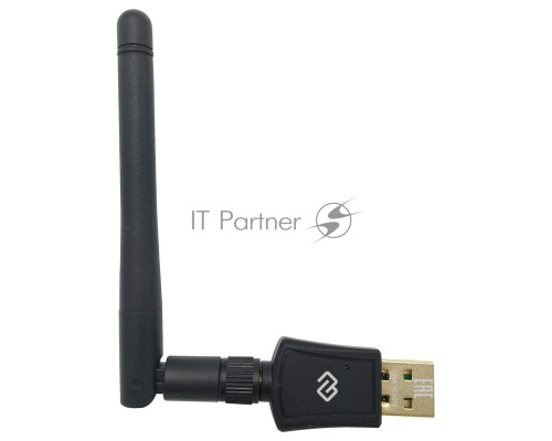 Сетевой адаптер WiFi Digma DWA-AC600E AC600 USB 2.0 (ант.внеш.съем) 1ант. (упак.:1шт)