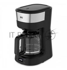 Кофеварка капельная  BQ CM1000 черный-стальной, исп. кофе - молотый, 1.2 л, 900 Вт.
