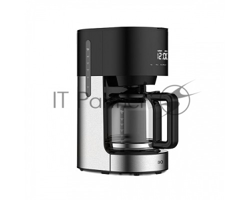 Кофеварка капельная  BQ CM1001 черный-стальной, исп. кофе -  молотый, 1.5 л, 900 Вт.