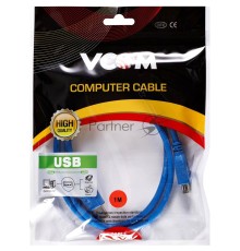 Кабель удлинительный VCOM VUS7065-1M USB3.0 Am-Af 1m