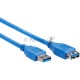 Кабель удлинительный VCOM VUS7065-1M USB3.0 Am-Af 1m