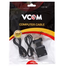 Переходник VCOM CA337A VGA(M)+audio+microUSB --> HDMI(F)1080*60Hz