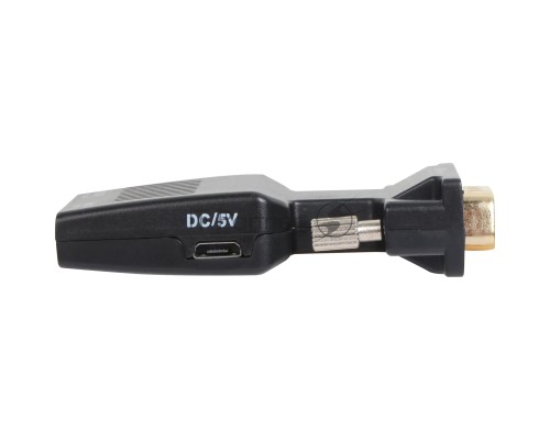 Переходник VCOM CA337A VGA(M)+audio+microUSB --> HDMI(F)1080*60Hz