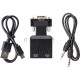 Переходник VCOM CA337A VGA(M)+audio+microUSB --> HDMI(F)1080*60Hz