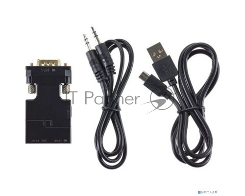 Переходник VCOM CA337A VGA(M)+audio+microUSB --> HDMI(F)1080*60Hz