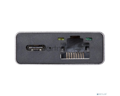 Адаптер VCOM CU459 Type-Cm --> RJ-45+2USB3.0(f) + PD100 Вт  Alum  Shell VCOM <CU459>
