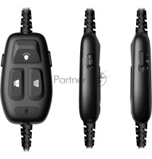Наушники с микрофоном A4Tech Bloody MC750 черный 2.3м мониторные USB оголовье (MC750 BLACK)