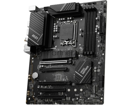 Материнская плата MSI PRO B760-P WIFI DDR4, LGA 1700, Intel B760, 4xDDR4, 4xSATA, 2xM.2, 1xPCI-E 4.0 x16, 1xPCI-E 4.0 x4, 3xPCI-E 3.0 x1, 1xHDMI, 1xDisplayPort, 1xRJ45 2.5Gb, Wi-Fi 6E, Bluetooth 5.3, 1xUSB-C 3.2 Gen 2, 2xUSB-A 3.2 Gen 2, 4xUSB-A 2.0, 5x3