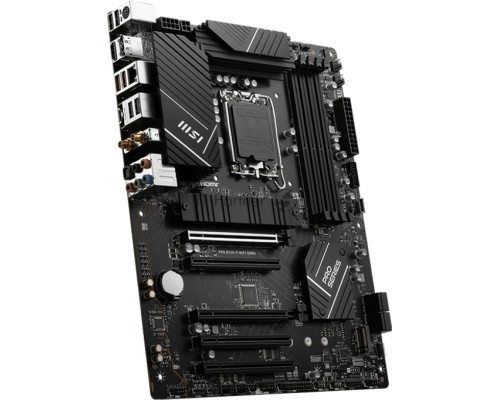 Материнская плата MSI PRO B760-P WIFI DDR4, LGA 1700, Intel B760, 4xDDR4, 4xSATA, 2xM.2, 1xPCI-E 4.0 x16, 1xPCI-E 4.0 x4, 3xPCI-E 3.0 x1, 1xHDMI, 1xDisplayPort, 1xRJ45 2.5Gb, Wi-Fi 6E, Bluetooth 5.3, 1xUSB-C 3.2 Gen 2, 2xUSB-A 3.2 Gen 2, 4xUSB-A 2.0, 5x3