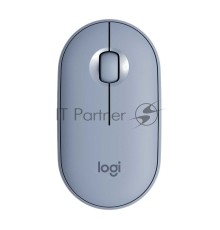 Мышь беспроводная Logitech Pebble M350 синий, 1000 dpi, радиоканал, Bluetooth, USB, кнопки - 3