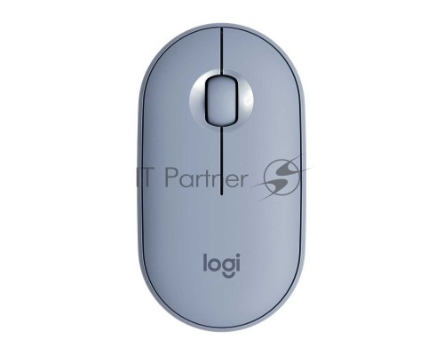 Мышь беспроводная Logitech Pebble M350 синий, 1000 dpi, радиоканал, Bluetooth, USB, кнопки - 3