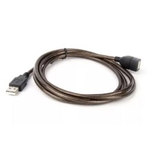 Telecom <VUS6956T-1.8M> Кабель/ Кабель удлинительный USB2.0 AM/AF прозрачная изоляция 1.8m 