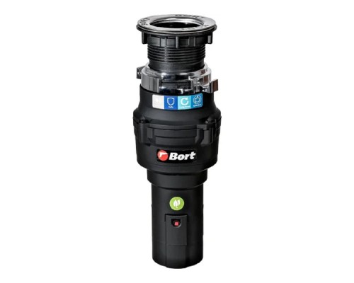 [Блендер] Bort Измельчитель пищевых отходов CAIMAN {375 Вт; 3,2 кг/мин; 3000 об/мин; 860 мл; Металл ; набор аксессуаров 4 шт} [93418064]