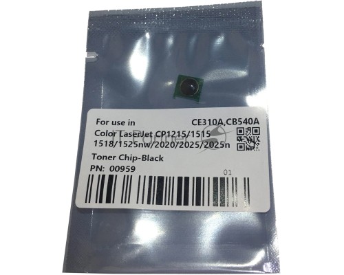 Чип картриджа CE310A, CB540A, CE320A, CC530A, CE250A для HP Color LaserJet CP1215/1515/2025/CP1025 (CET) Black, (унив.), 1.2K/2.2K/2K/3.5K/5K, CET0959